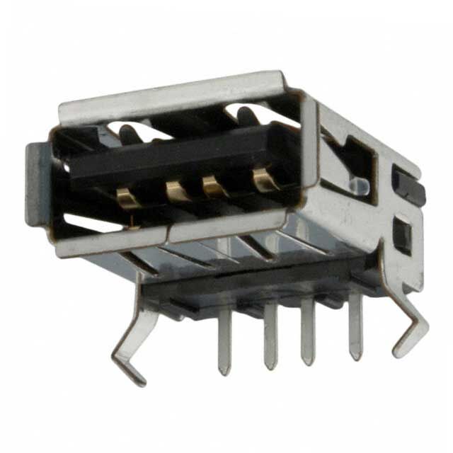 CONN RCPT USB2.0 TYPEA 4POS R/A