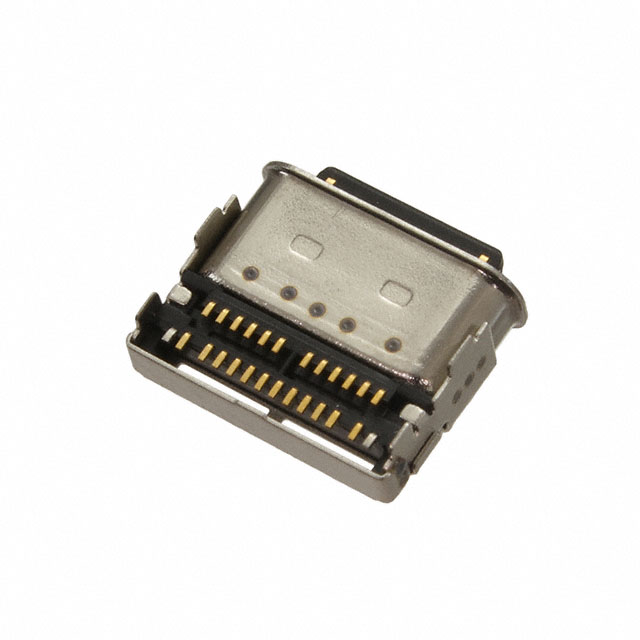 USB TYPE C, RECEPTACLE, TOP MOUN