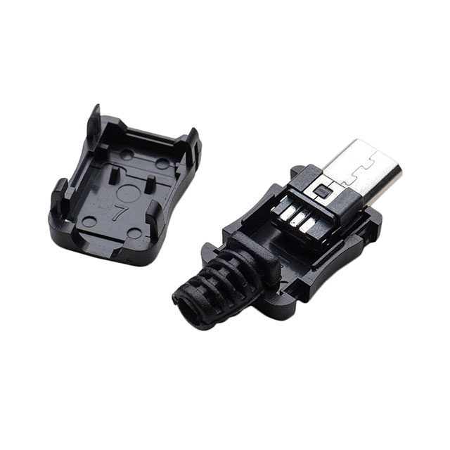 CONN PLUG MICRO USB B 5POS SLDR