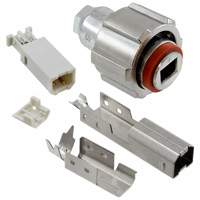 CONN PLUG USB2.0 TYPEB 4POS SLD