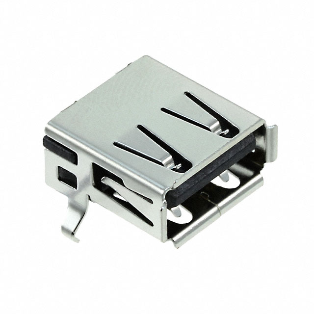 CONN RCPT USB2.0 TYPEA 4POS R/A