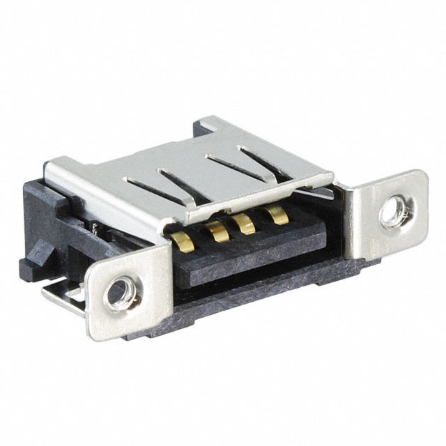 CONN RCP USB2.0 TYPEA PNL MNT RA