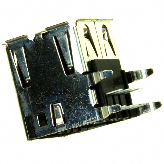 CONN RCPT USB2.0 TYPEA STACK R/A