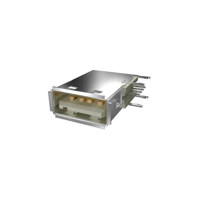 CONN RCPT USB2.0 TYPEA 4POS R/A