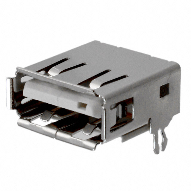 CONN RCPT USB2.0 TYPEA 4P SMD RA