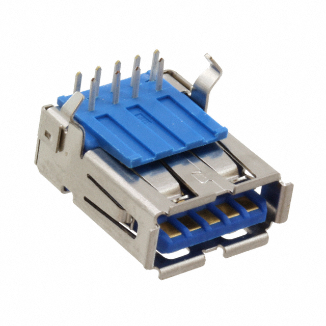 CONN RCPT USB3.0 TYPEA 9POS R/A