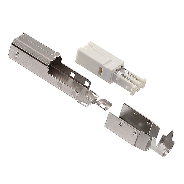 CONN PLUG USB2.0 TYPEB 4POS SLD