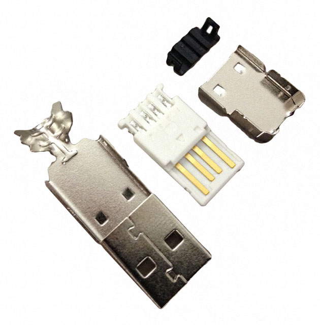 CONN PLUG USB2.0 TYPEA 4POS SLD
