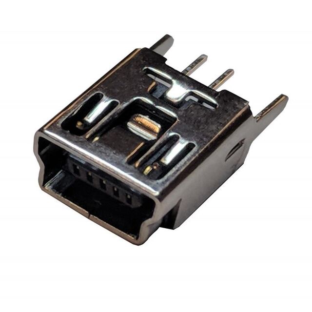 USB 2.0  STYLE-MINI-B FEMALE THT