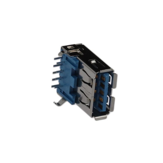 CONN RCPT USB3.0 TYPEA 9POS R/A