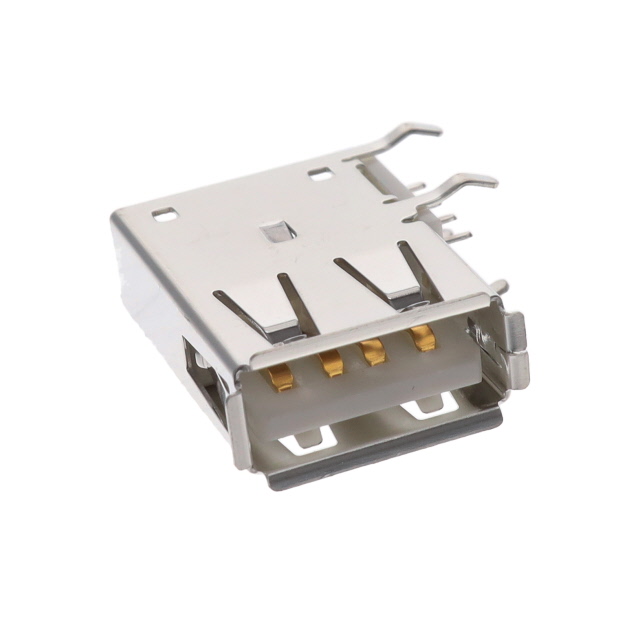 USB A-TYPE RECEPTACLE SLIM UPRIG