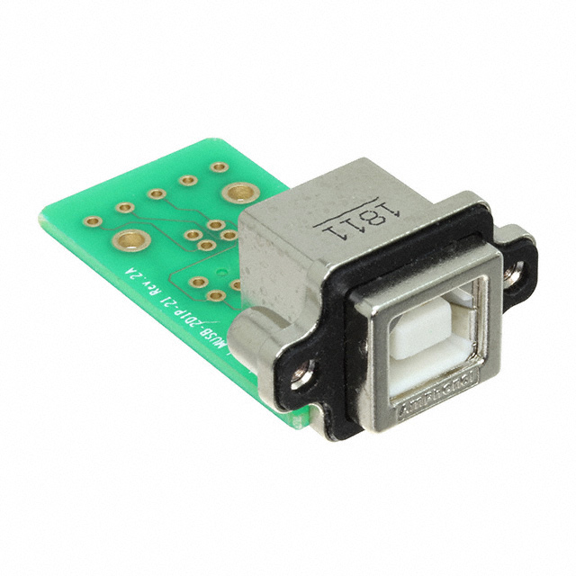 CONN RCP USB2.0 TYPEB 4P PNL MNT