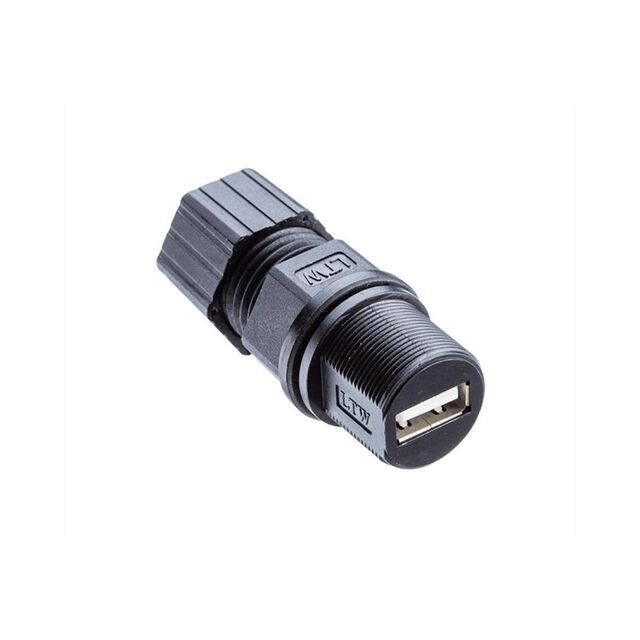 CONN RCP USB2.0 TYPEA 4P PNL MNT