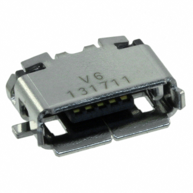 CONN RCPT MICRO USB AB 5P SMD RA