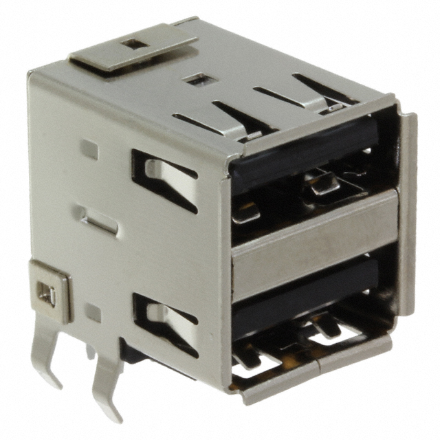CONN RCPT USB2.0 TYPEA 8POS R/A