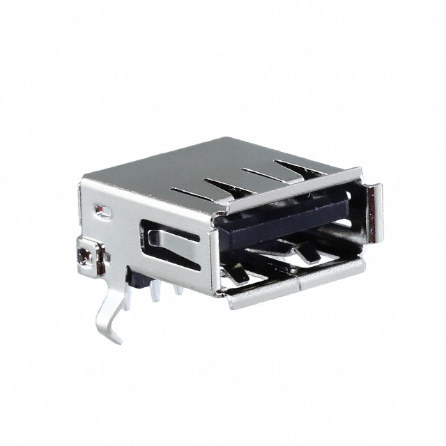 CONN RCPT USB2.0 TYPEA 4POS R/A