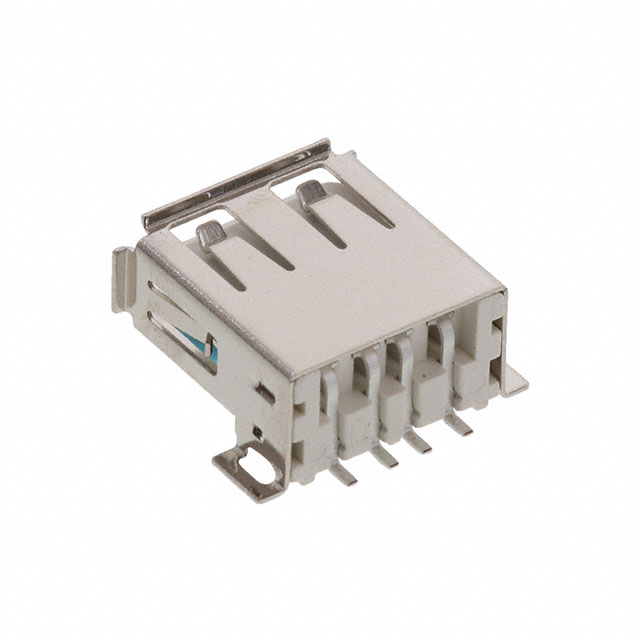 CONN RCPT USB2.0 TYPEA 4P SMD RA