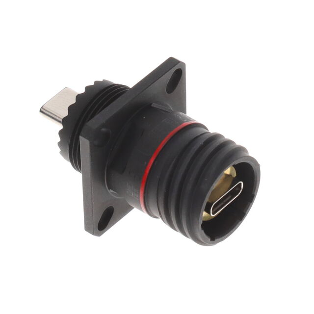 USB-C SQUARE FLANGE RECEPTACLE,