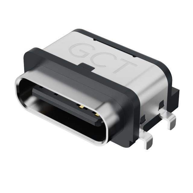 USB TYPE C HORZ MID-MOUNT 6P SMT