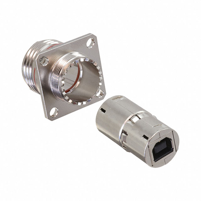 CONN RCP USB2.0 TYPEB 4P PNL MNT