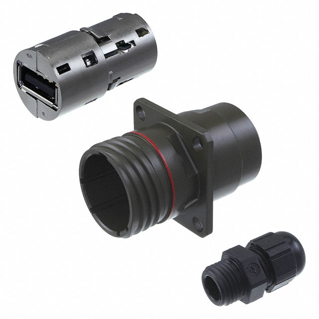 CONN RCP USB2.0 TYPEA 4P PNL MNT