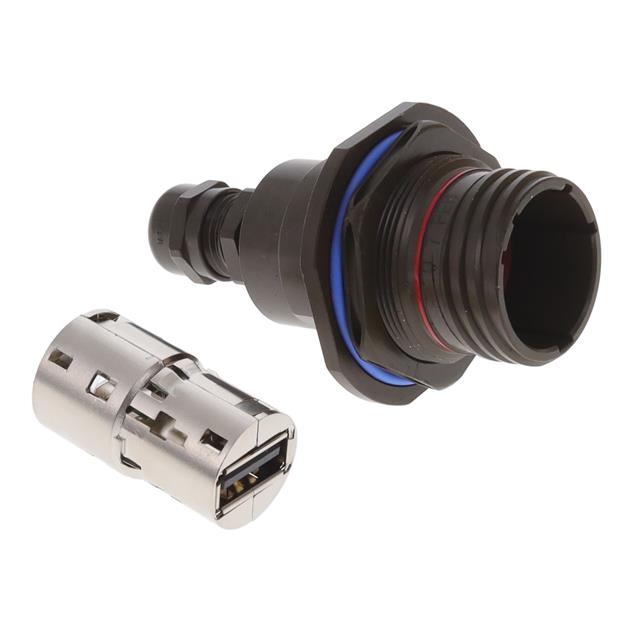 CONN RCP USB2.0 TYPEA 4P PNL MNT