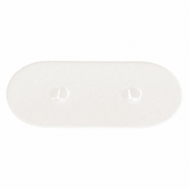 INSULATOR CRYSTAL 2HOLE CLEAR