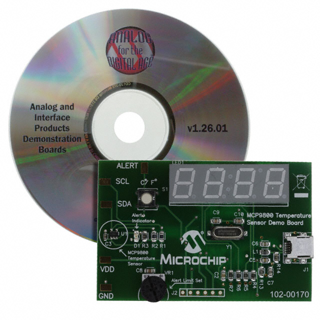 DEMO BOARD TEMP SENSOR MCP9800