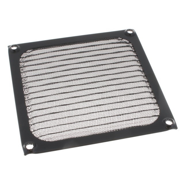 ALUMINUM FAN FILTER BLACK 92MM