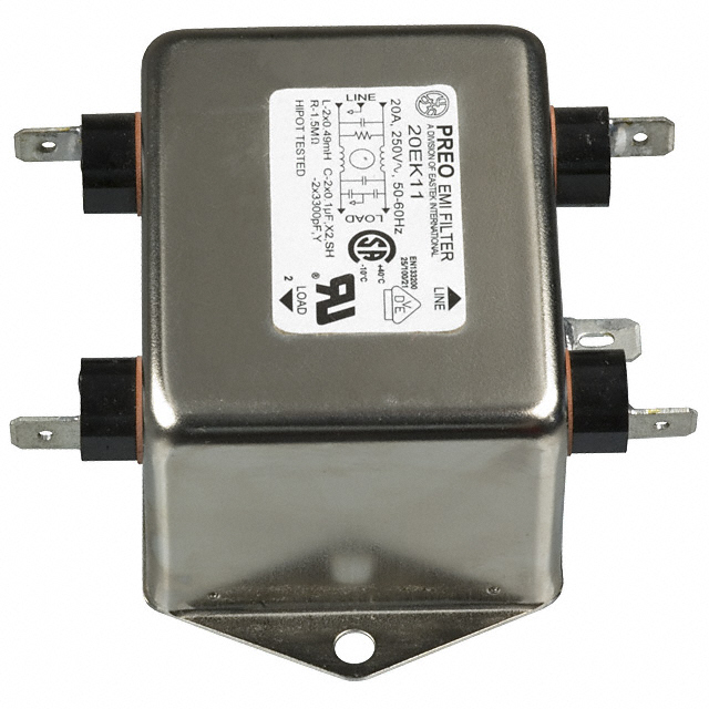 LINE FILTER 250VAC 20A CHASS MNT
