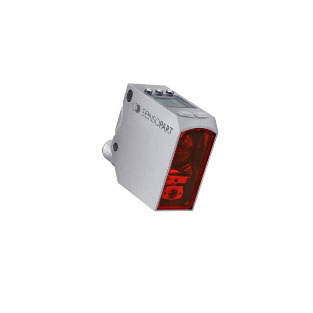 Diffuse laser sensor with backgr