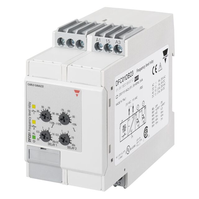 115-230VAC FREQ DUAL RLY