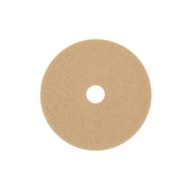 3M TAN BURNISH PAD 3400, 19 IN,