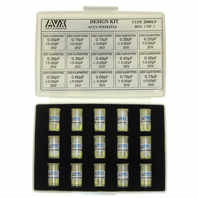CAP KIT TH FLM 0.05-0.75PF 300PC
