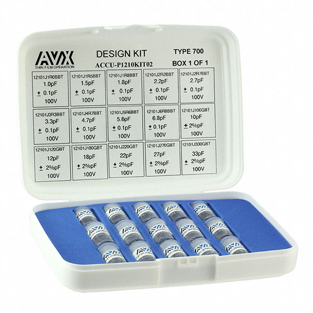 CAP KIT THIN FILM 1-33PF 150PCS