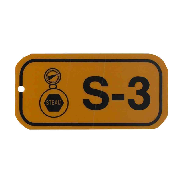 1.5"X3" ENERGY TAGS BLK/ORG,S-3,