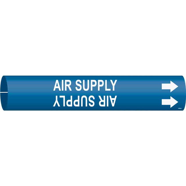 B915 PIPEMARKER SIZE A WHITE/BLU