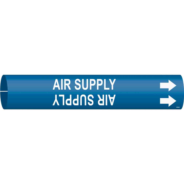 B915 PIPEMARKER SIZE B WHITE/BLU
