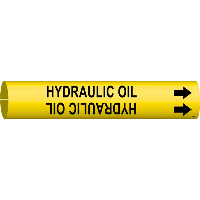 B915 PIPEMARKER SIZE B BLACK/YEL