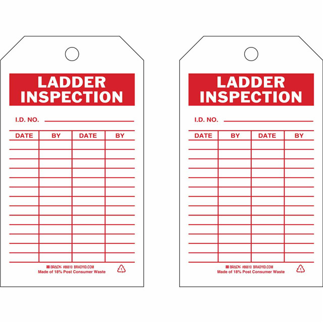 B851 RED/WHT 7X4 2-SIDES 10/PK