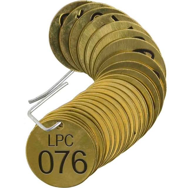 TAG BRASS RND 1.5 LPC 76-100