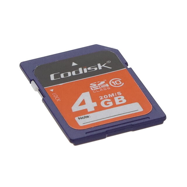 MEMORY CARD SD SDHC 4GB CLASS 10