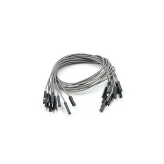 JMPR WIRE 10-PACK M-M 12" GRAY