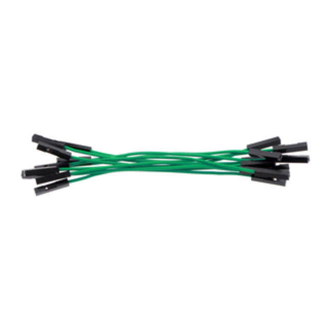 JMPR WIRE 10-PACK F-F 3" GREEN