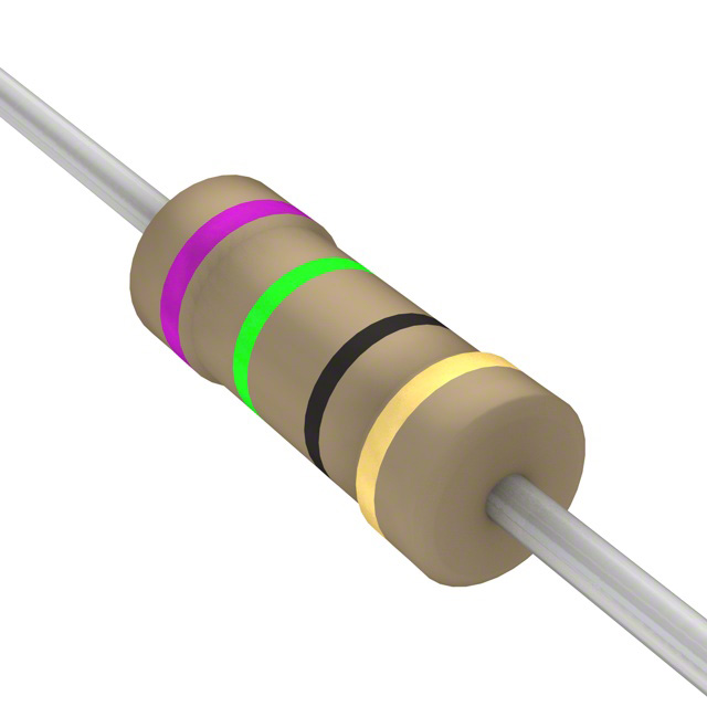 RES 75 OHM 5% 1/4W AXIAL