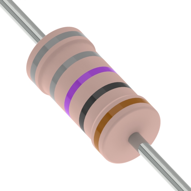 RES 887 OHM 1% 1W AXIAL