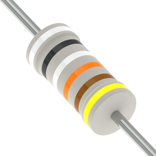 RES 909K OHM 1% 1/4W AXIAL