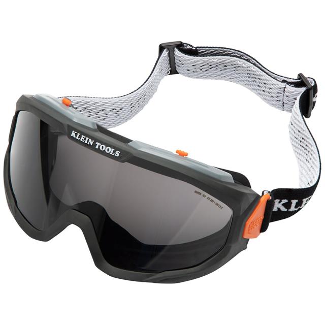 SAFETY GOGGLES GRAY TINTED LENS