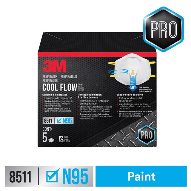 3M PAINT SANDING VALVED RESPIRAT