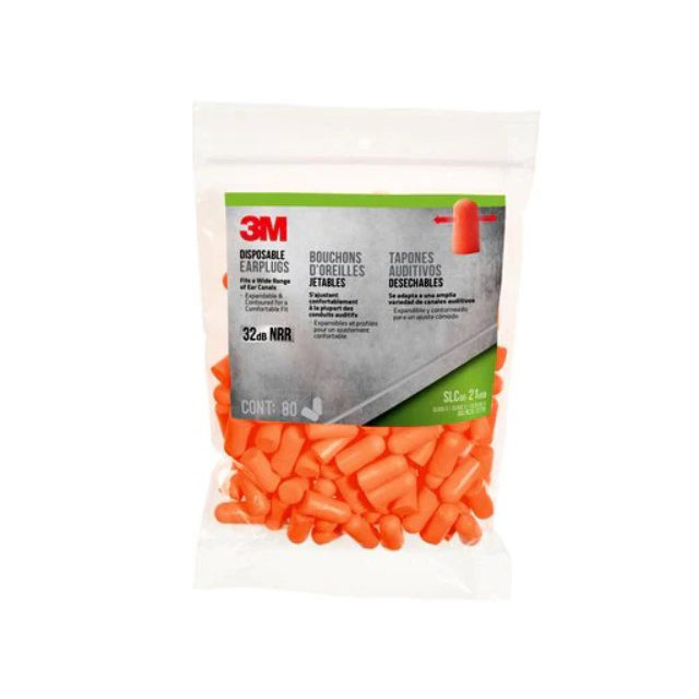 DISPOSABLE EARPLUGS ORANGE